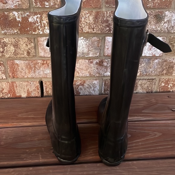 Hunter Black Rain Boots. Size UK 4 , US 5 M / 6F - Picture 3 of 10